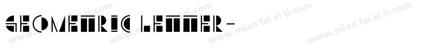 geometric letter字体转换